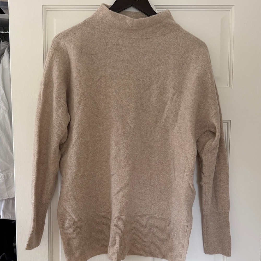 Nordstrom Women's Beige Cowl Neck Sweater